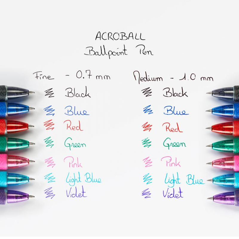 Ballpoint pen Acroball Pure white