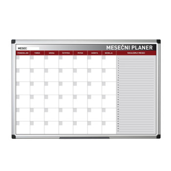Magnetic board - monthly planner