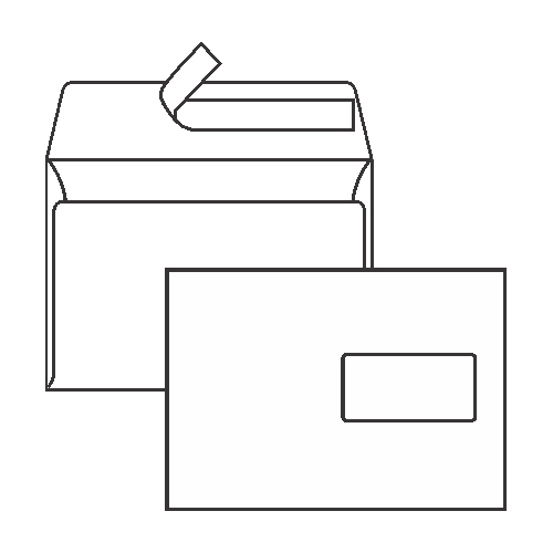 Envelope C5 window right