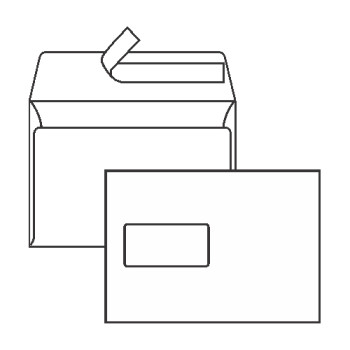 Envelope C5 window left