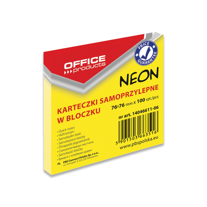 Self adhesive pad 76x76